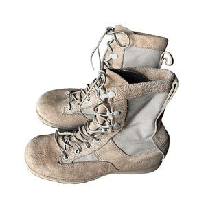 Men's Gore-Tex Desert Tan Suede Lace Up Tactical Military Combat Boots Size: 6R